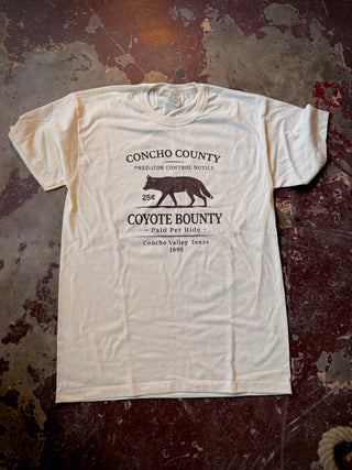 Concho County Coyote Bounty Cotton Tee